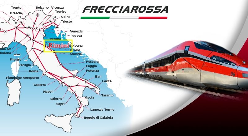 Vacanze a Rimini in treno