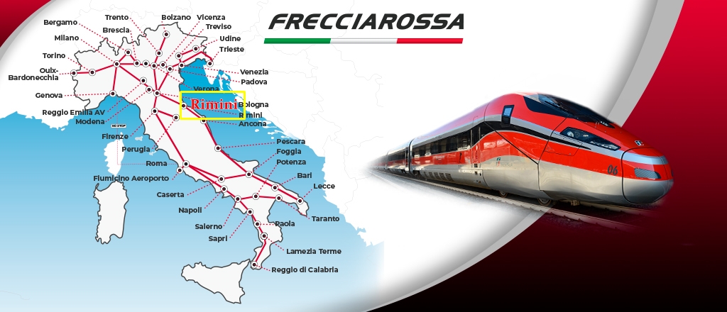 Vacanze a Rimini in treno