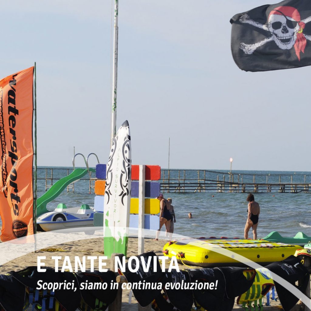 Wassersport am Strand von Rimini
