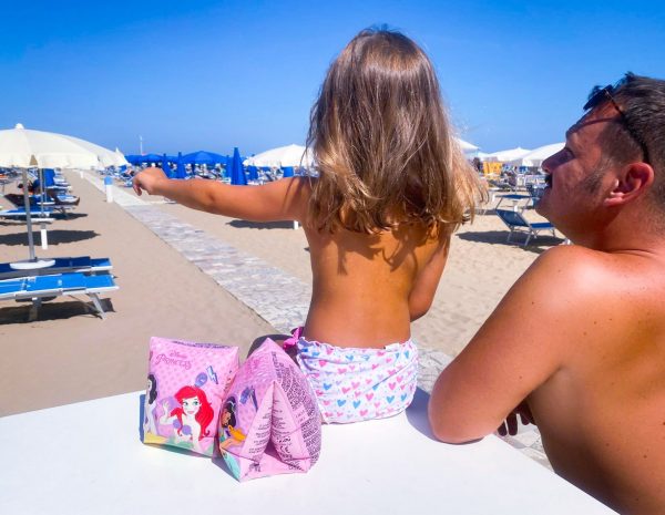 Die Strand von Rimini