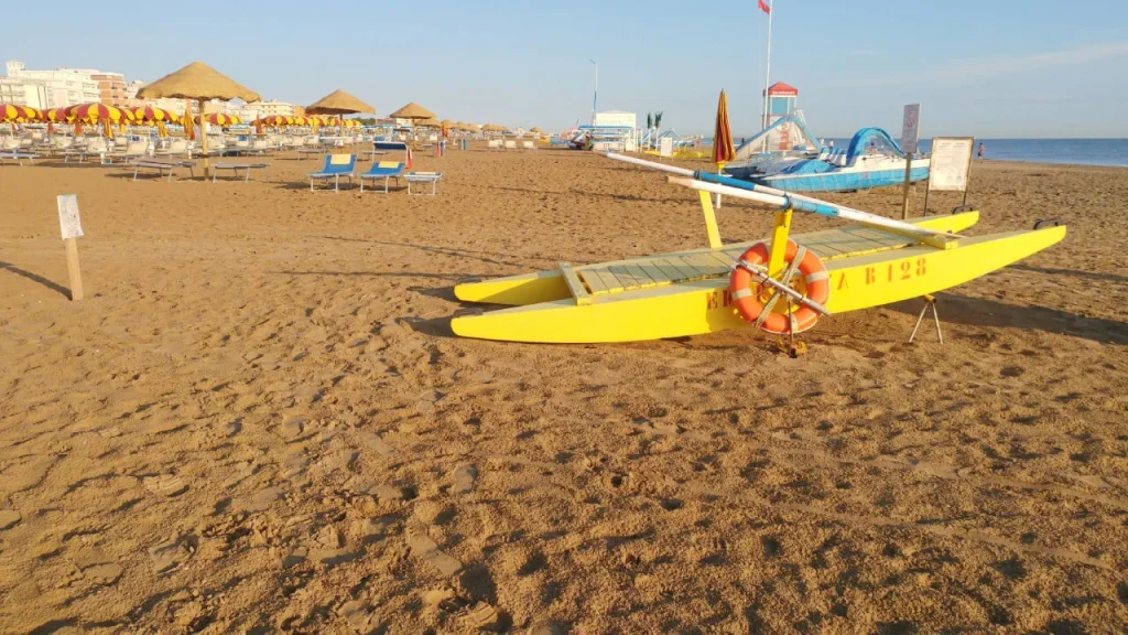 Der Strand von Rimini