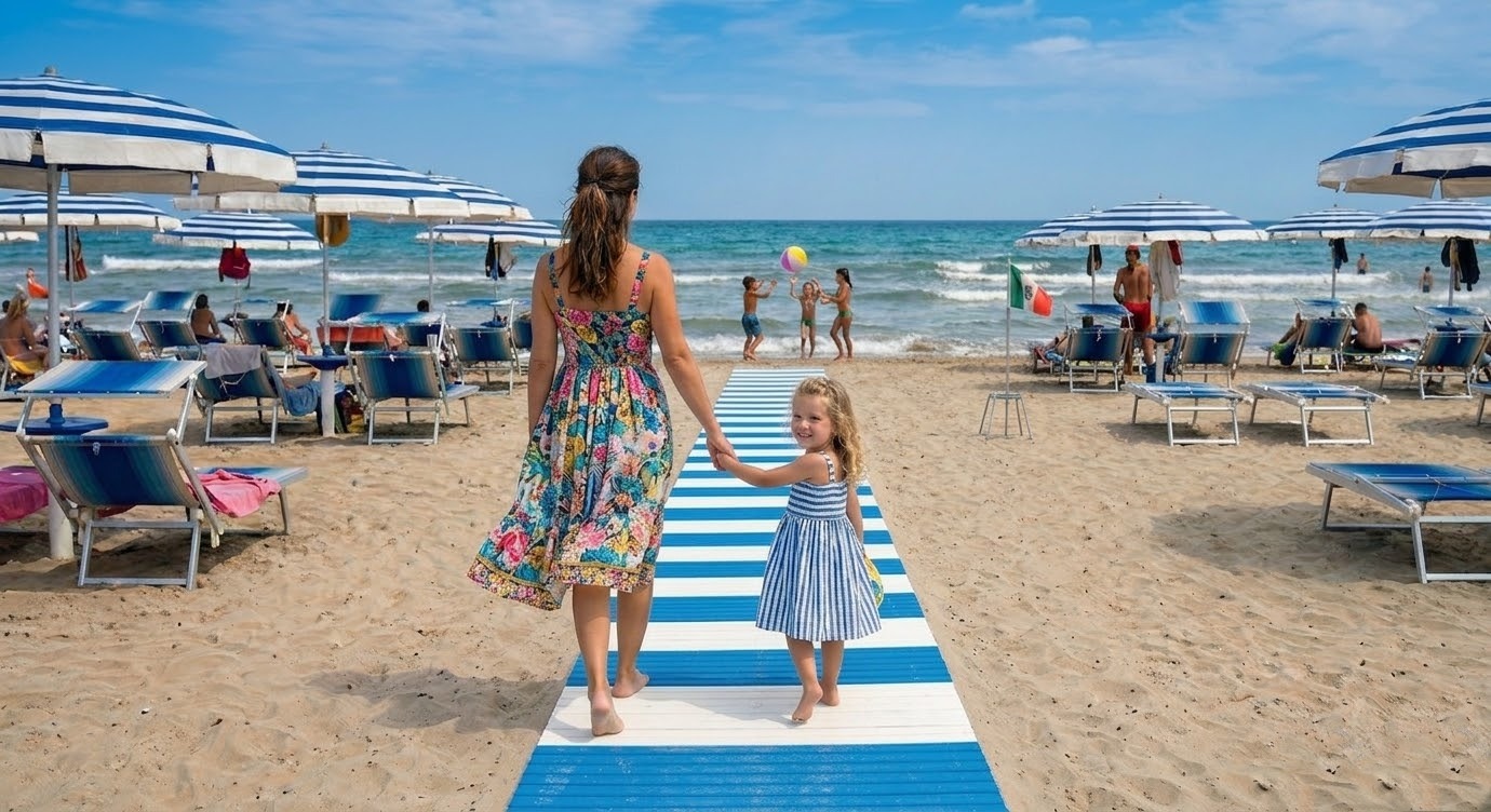 Rimini mare spiaggia famiglie